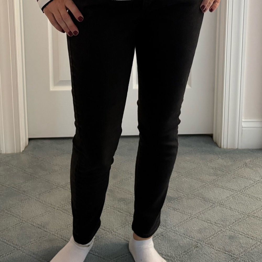 Loft black jeans slim pocket